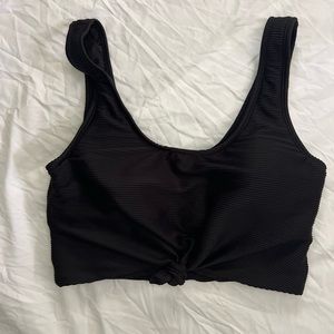 Black bikini top